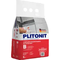 Клей плиточный PLITONIT B усиленный арм.волокнами 5 кг