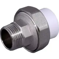 Муфта комбинированная разъемная PPR 20x3/4" с наружной резьбой (Американка) Россия