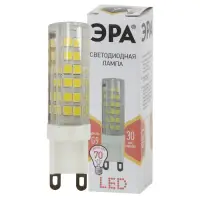 Лампа светодиодная 7Вт G9 220В 2700K 560Лм (желтый) ЭРА, JCD-7w-220V-corn, ceramics-827-G9