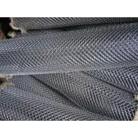Сетка плетёная Рабица оцинкованная 1,4 мм 25х25 мм /рулон 1,5х10 м/