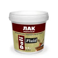 Лак защитно-декоративный Dali-Decor Fluid (бесцветный) 0,9кг ( Т-ра перевозки не ниже +5град)