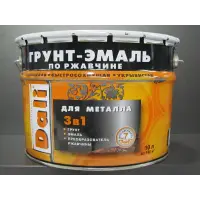 Грунт-эмаль по ржавчине 3 в 1 слоновая кость (RAL 1014) 10л DALI