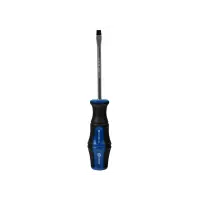 Отвертка плоская SL, 6,0 х 100 мм, КОБАЛЬТ, Ultra Grip, CR-V, двухкомпонентная рукоятка