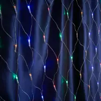 Гирлянда электрическая 230V 160 LED мульти, сеть 1,5*1,5м, IP 20, шнур 1,5м, CL70 Feron
