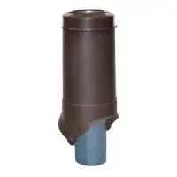 Выход канализации KROVENT Pipe-VT IS (коричневый) 125/100 изол./500