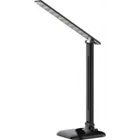 Лампа настольная Feron черный DE1725 25W, 10W, 4000K, 100-240V, складная*