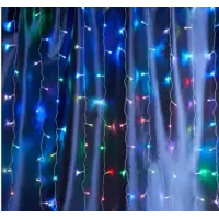 Гирлянда - занавес 230V 160 LED 1,5*1,5м, мультиколор плавная смена цветов, IP44 , сетевой шнур 3м в комплекте, CL18 Feron