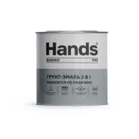 Грунт-эмаль по ржавчине 3 в 1 серая 20кг Hands ПРО (Generic PRO)