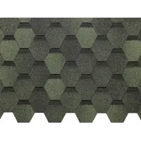 Черепица гибкая Docke PIE ЕВРАЗИЯ Шестигранник зеленый S=3 м2/уп