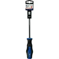 Отвёртка плоская SL, 8,0 х 150 мм, КОБАЛЬТ, Ultra Grip, CR-V, двухкомпонентная рукоятка, подвес