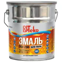 Эмаль ПФ-266 красно-коричневая 5кг ВИТЕКО для пола