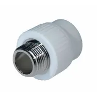 Муфта комбинированная PPR 25x3/4" BASE сталь с наружной резьбой Россия