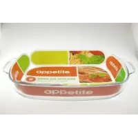 Форма Appetite PLH4 для СВЧ 3,9л прямоугольная с ручками