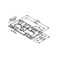 Вентфасад / подсистема цинк краска PE / Кляммер угловой оцинкованный RAL ** 8-10мм 1мм