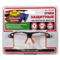 Очки защитные DDE, прозрачные