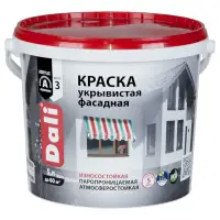 Краска ВД фасадная укрывистая DALI 5л ( Т-ра перевозки не ниже +5град)