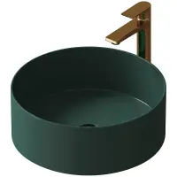 Раковина накладная GROSSMAN 400 х 400 х 120 мм, арт.GR-3013OLM, светло-зелёная матовая