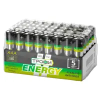 Элемент питания LR03(ААА) алкалиновый (уп.спайка 40шт)ТРОФИ ENERGY/ECO