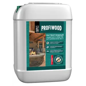 Огнебиозащита PROFIWOOD 1гр. огнезащиты ББ-11 ГОСТ (концентрированный) 5кг.(розовый цвет)