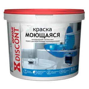 Краска ВД ОРЕОЛ ДИСКОНТ интерьерная моющаяся белая матовая 25кг