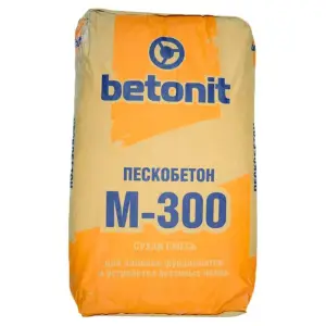 Сухая смесь М-300 пескобетон 25 кг БЕТОНИТ
