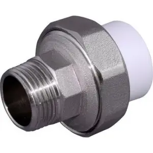 Муфта комбинированная разъемная PPR 20x3/4" с наружной резьбой (Американка) Россия