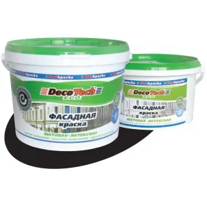 Краска ВД фасадная матовая латексная DecoTech Eco 14кг