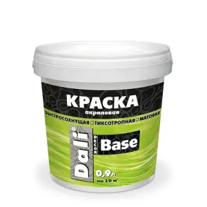Краска для декоративных покрытий базовая Dali-Decor Base База А (белая), 0,9л
