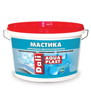 Мастика гидроизоляционная универсальная акриловая DALI Аквапласт, 5 л (голубой) ( Т-ра перевозки не ниже +5град)
