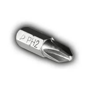 Бита отверточная PH-2 х 25мм, 2шт, ПРАКТИКА "Профи", блистер