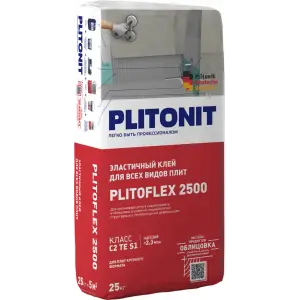 Клей плиточный PLITONIT PLITOFLEX 2500 эластичный 25 кг