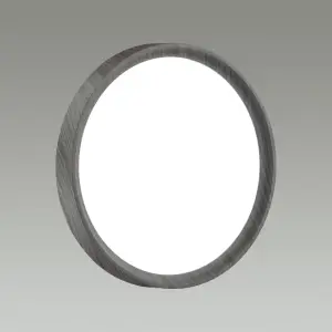 Светильник 7627/CL PALE SN 019 пластик/белый/венге под дерево LED 30Вт без ДУ 4000К D330 IP43 WOODI