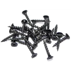 Саморезы пот/г гипс-дерево (крупная резьба) 3,5х19 оксид (уп 40шт) SteelRex