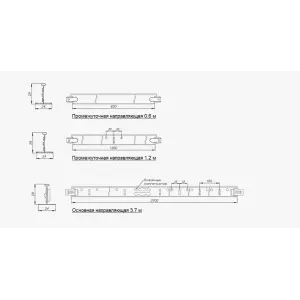 Направляющая АЛБЕС T-24 "NORMA" 1,2 м металлик