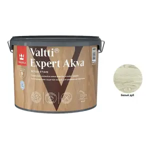 Антисептик лессирующий Tikkivala VALTTI EXPERT AKVA 9л белый дуб