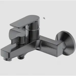 Смеситель HAIBA HB60719-3 для ванны с душевым гарнитуром, короткий излив, оружейная сталь