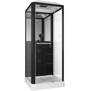 Кабина душевая GROSSMAN Alba GR221(R) (90x90x225) дверь распашная,3 места