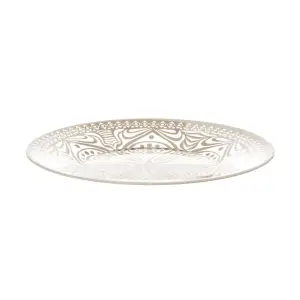 Тарелка PSB десертная 10327 D 28769 SL d=19,5см Boho бежевая*