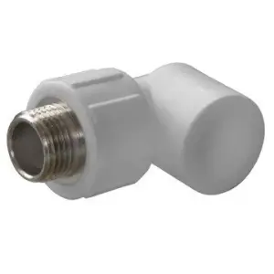 Угол комбинированный PPR 20x3/4" с наружной резьбой Россия