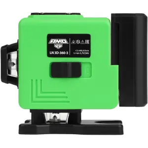 Уровень лазерный AMO LN 3D-360-3 с зеленым лучом