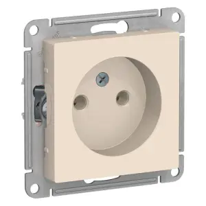 Механизм розетки одноместный СП AtlasDesign 16А IP20 без заземления беж ATN000241 Systeme Electric