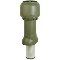 Выход вентиляционный Vilpe Зеленый 125/160/500 изолированный, с колпаком, высота 500мм