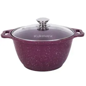 Кастрюля Kukmara k31tsm со стеклянной крышкой "Trendy style" (mystery), 3л