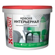 Краска ВД ОРЕОЛ ДИСКОНТ интерьерная белая матовая 6,5 кг 6533