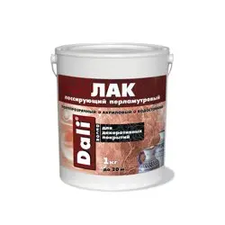 Лак лессирующий Dali-Decor перламутровый (серебро) 1кг ( Т-ра перевозки не ниже +5град)