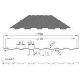 Профнастил С-8(Тип), 0.45 мм Принт Элит ** 1.2 * м2