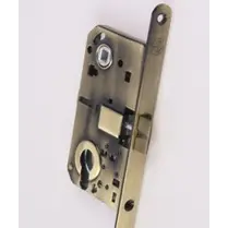 Замок дверной под цилиндр HANDLE DESIGN 8000С BR бронза