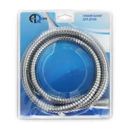 Шланг для душа конус имп (1/2") + имп (1/2") длина 1,5 м в блистере AQualine