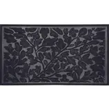 Коврик придверный резиновый "Листва" 40x60 см, черный, SunStep*