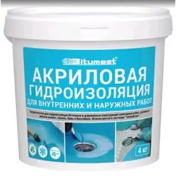 Гидроизоляция акриловая BITUMAST 4 л